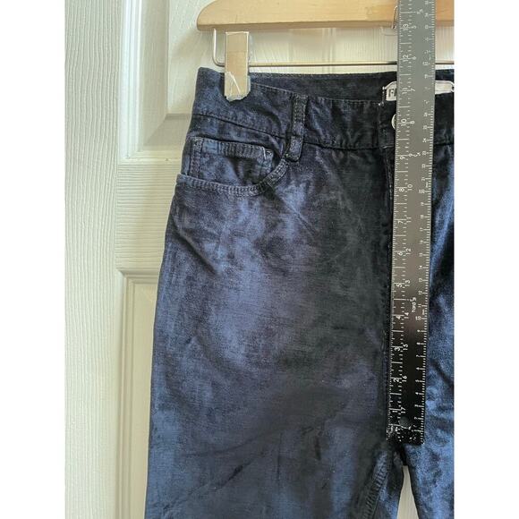 Free People Blue Velvet Skinny Pant 26 Inch Inseam Size 28 Holiday - Picture 5 of 8